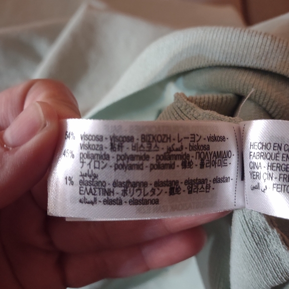 Zara Strapless Sage Green Midi Dress - Picture 7 of 8